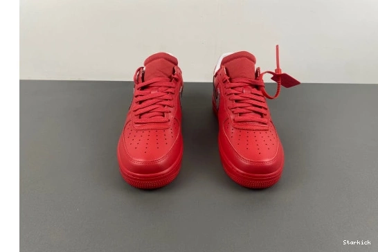 Nike 1 Air  AO4297-600 Red Off-White Force  Low  0325